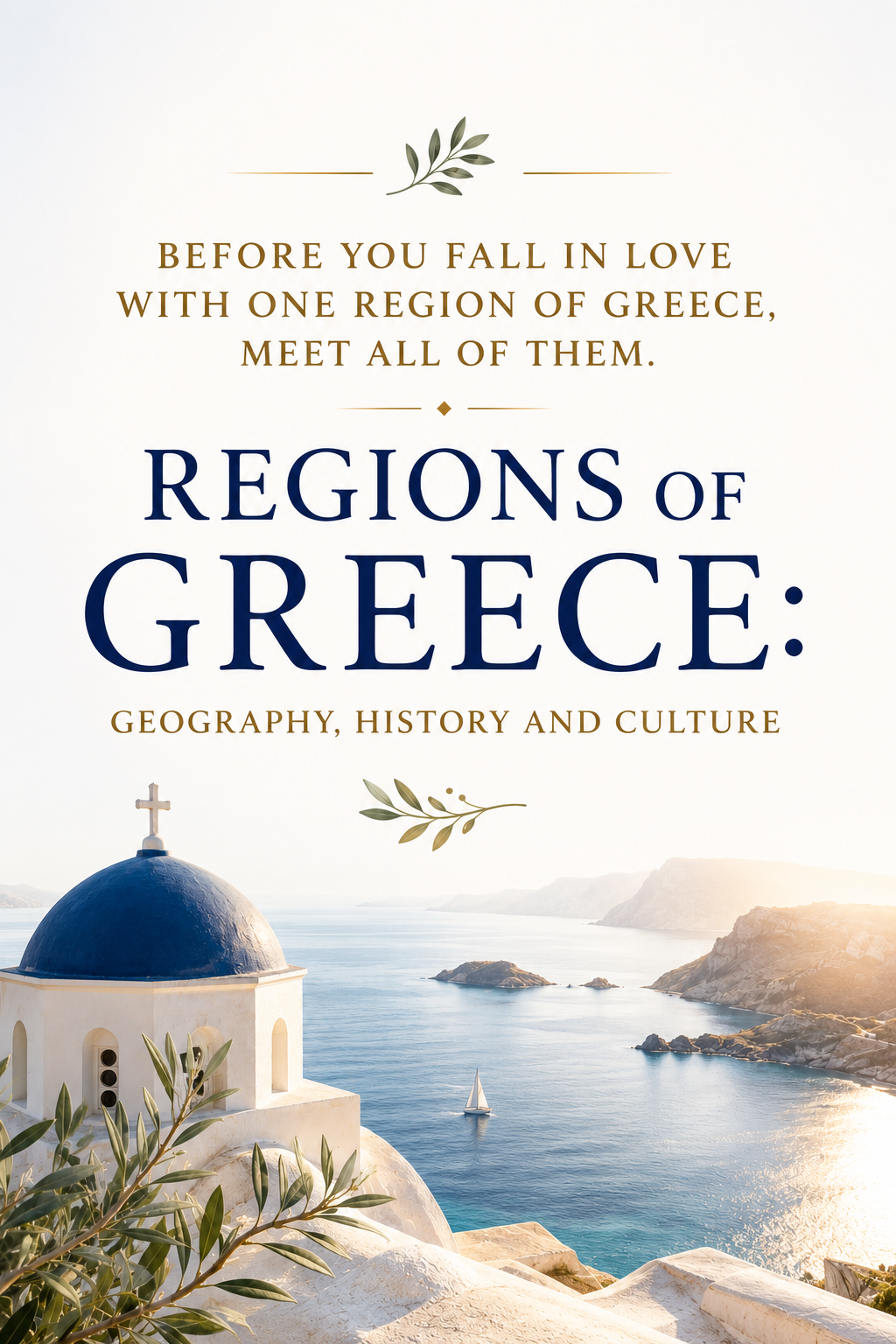 Cover art for the eBook “Regions of Greece: Geography, History and Culture”.