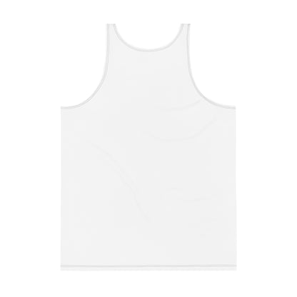 Unisex tank top featuring the I'm on Greek Time clock design, S size.