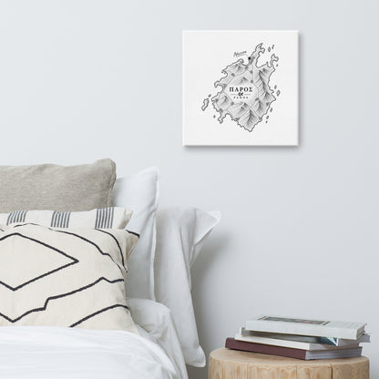 Canvas wall art portraying the town of Naousa, Greece — additional product photo.