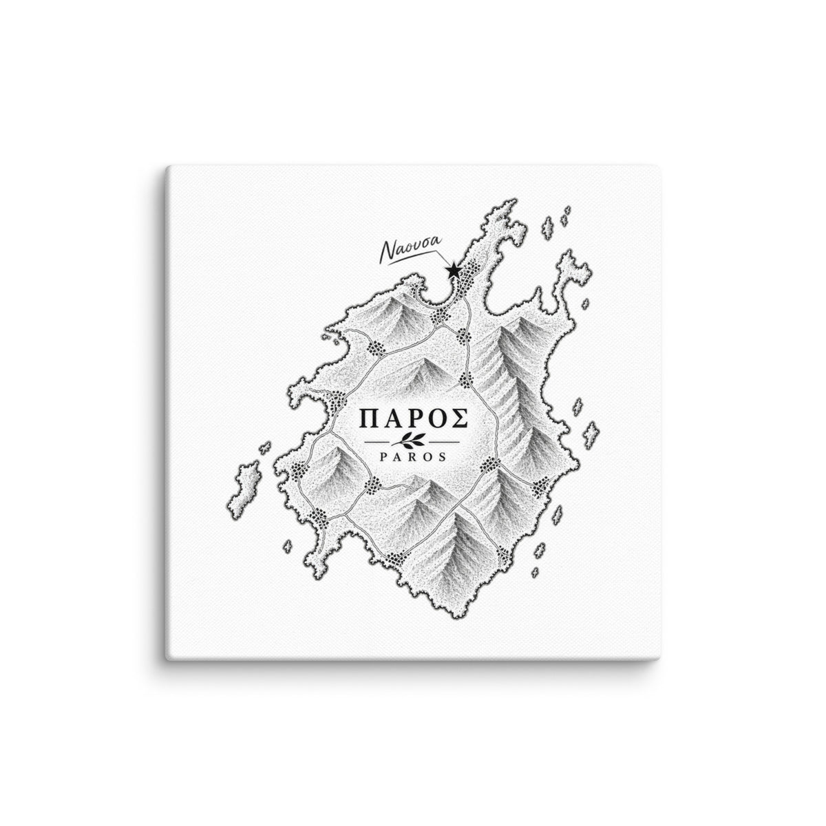 Canvas wall art portraying the town of Naousa, Greece.