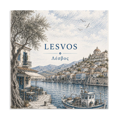 Lesvos destination poster from the Hellenic Sketch Archive collection — additional product photo.