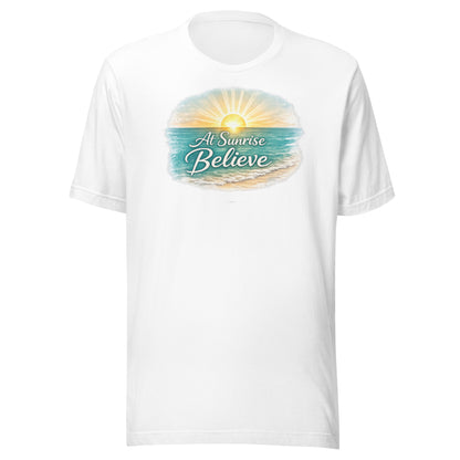 Unisex T-shirt featuring a Dream & Believe design, S size.